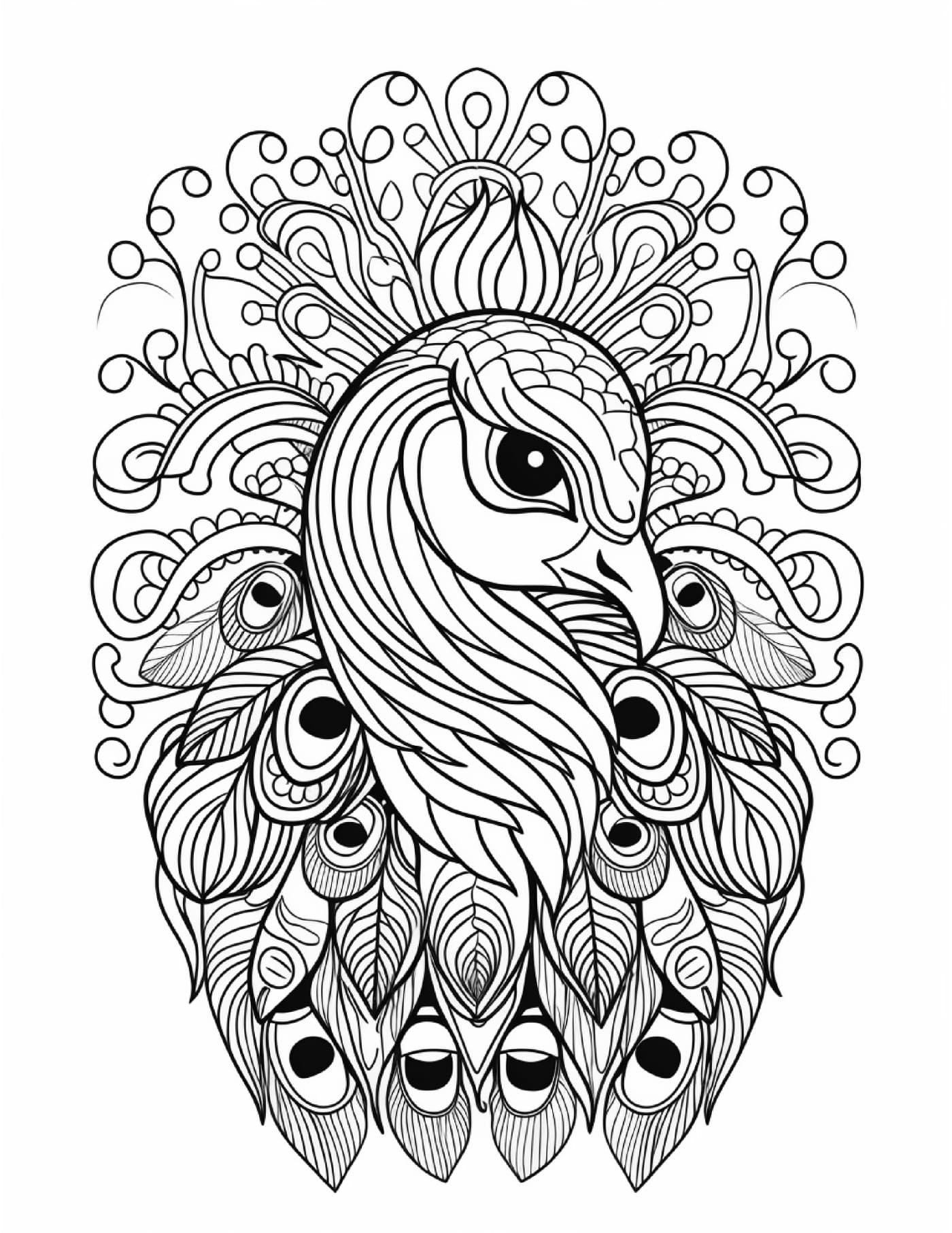 Free animal zentagle coloring pages PDF printable for adults
