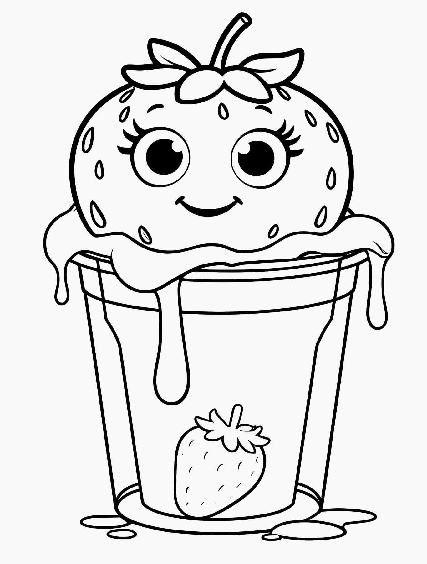 Kawaii Cute Coloring Page - Free PDF Printable