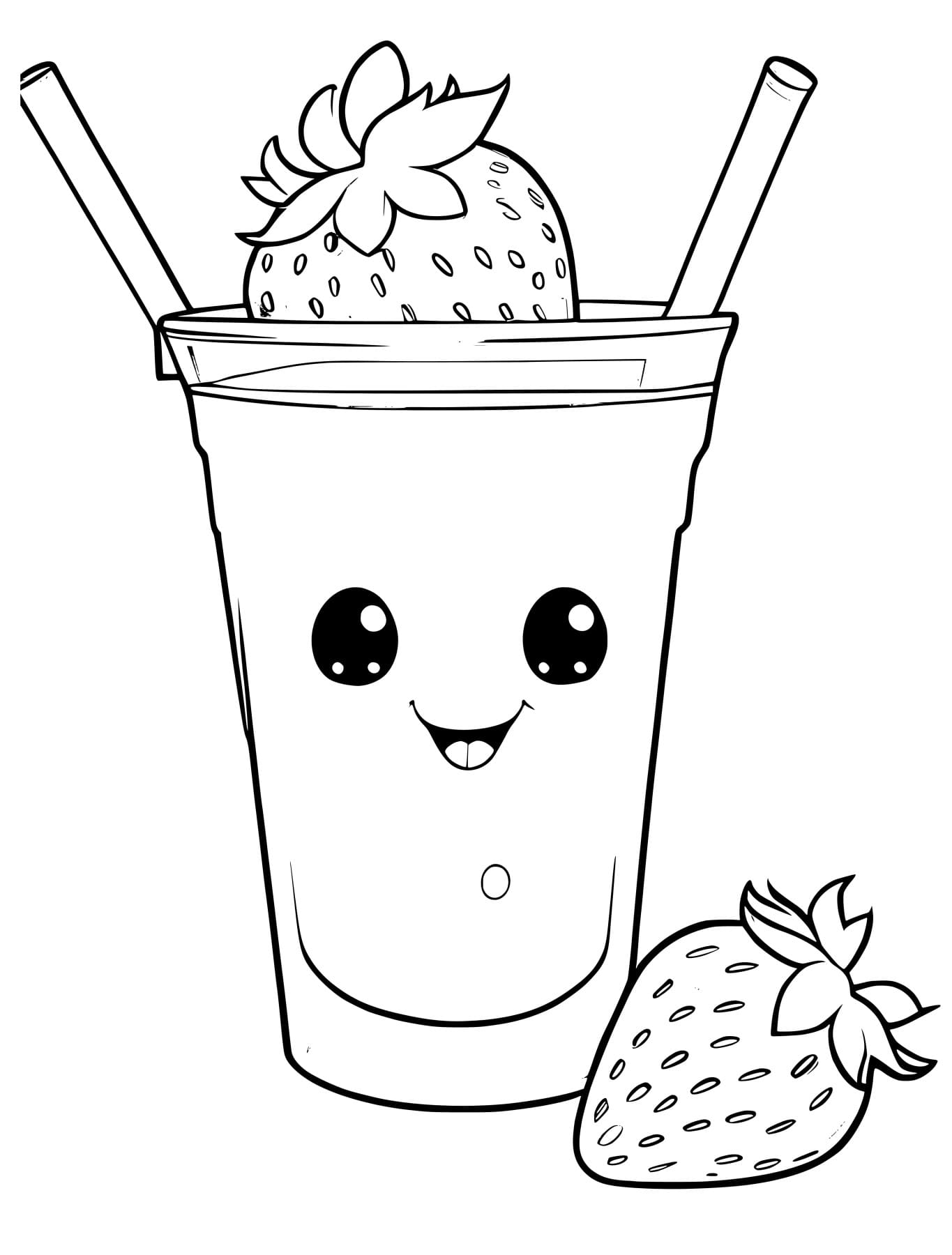 Kawaii Cute Coloring Page - Free PDF Printable