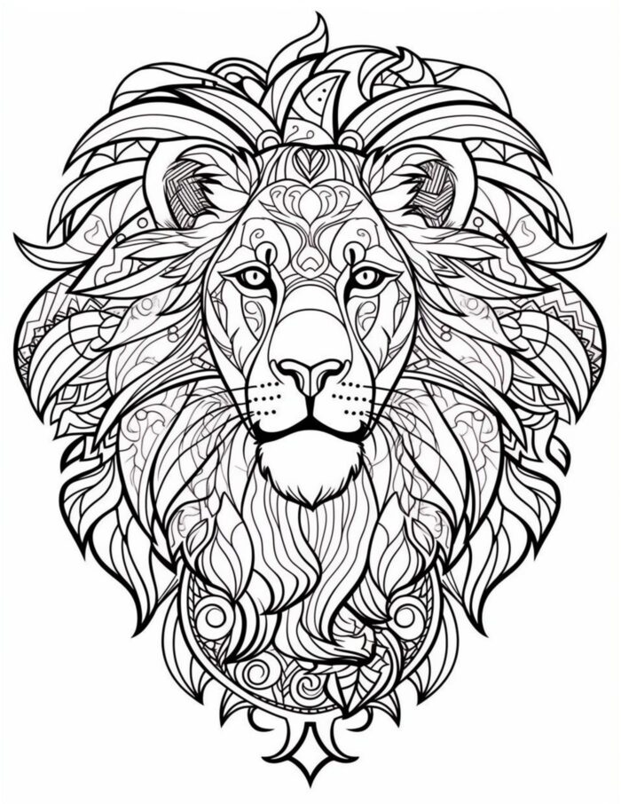 Animals Free Printable Adults Coloring Pages PDF