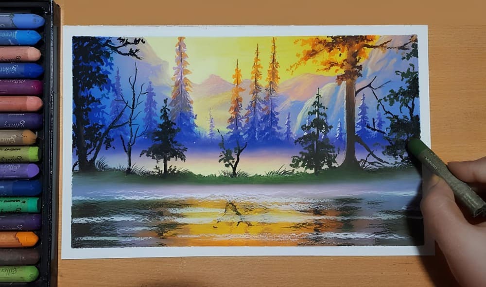 Curso desenho de paisagens com giz pastel óleo – PRÉ-VENDA
