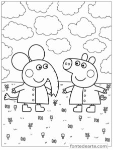 Emily - Desenho Peppa Pig para colorir imprimir PDF