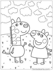 Gerald - Desenho Peppa Pig para colorir imprimir PDF
