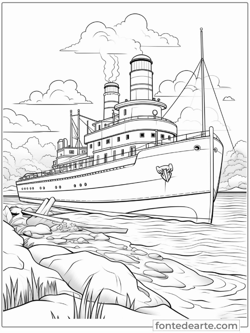 Desenhos de Paisagens para colorir adulto imprimir PDF