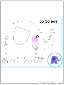 Desenho ligue os pontos para colorir e pintar imprimir PDF