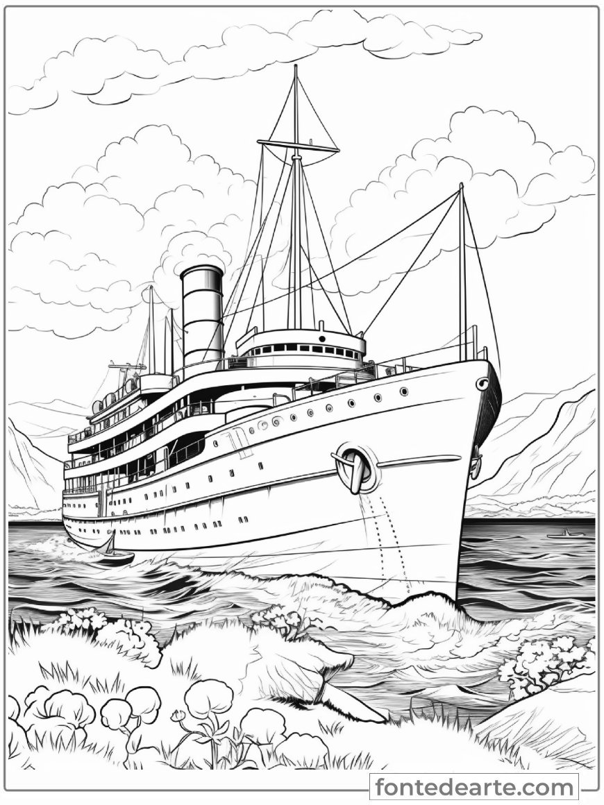 Desenhos de Paisagens para colorir adulto imprimir PDF