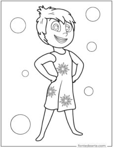 Alegria Divertida mente para colorir imprimir PDF