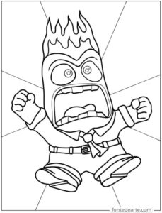 Raiva Divertida mente para colorir imprimir PDF