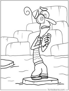 Medo Divertida mente para colorir imprimir PDF