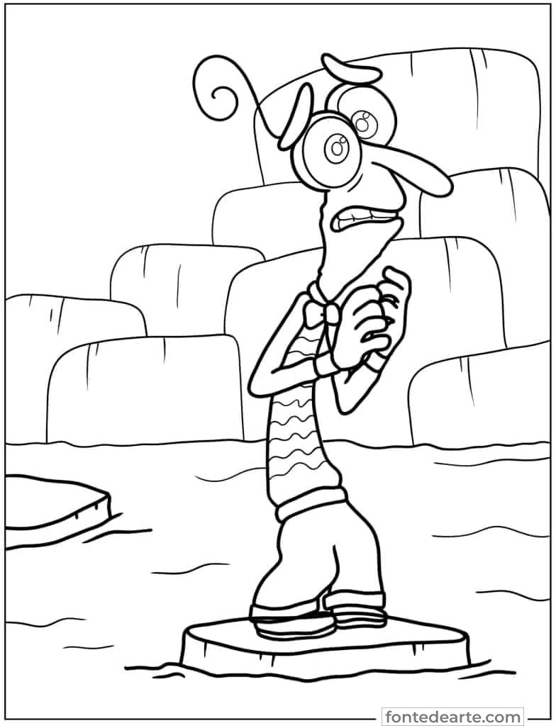 Medo Divertida mente para colorir imprimir PDF