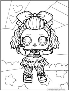 Boneca Lol para colorir imprimir PDF