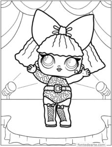 Boneca Lol para colorir imprimir PDF