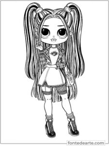 Lol para colorir OMG imprimir PDF