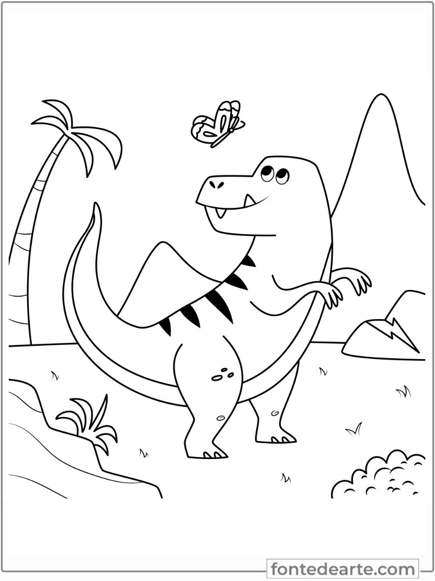 Dinossauros para colorir imprimir PDF