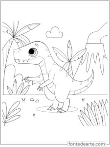 Dinossauro para colorir Dinossauros para colorir imprimir PDF