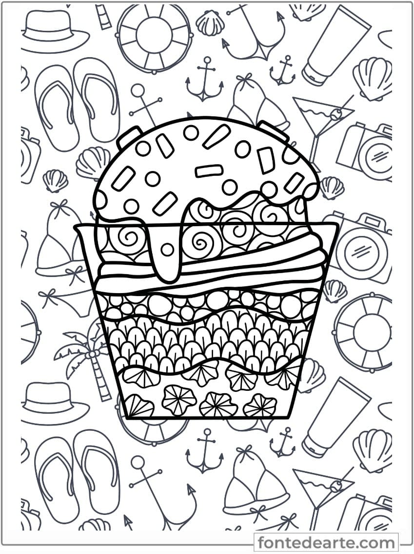 Sorvete Desenhinhos para colorir - Desenhos para colorir e imprimir