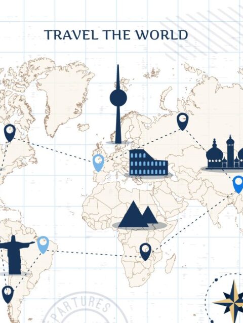 Desenhos de Pontos Turísticos para colorir - imprimir PDF