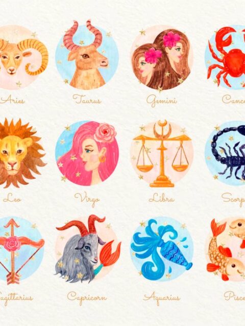 Desenhos Signos do Zodíaco para imprimir PDF e colorir