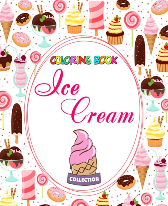 Desenhos Sorvetes para imprimir PDF e colorir