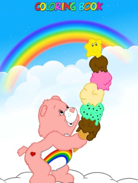 Desenhos Ursinhos Carinhosos para imprimir PDF e colorir