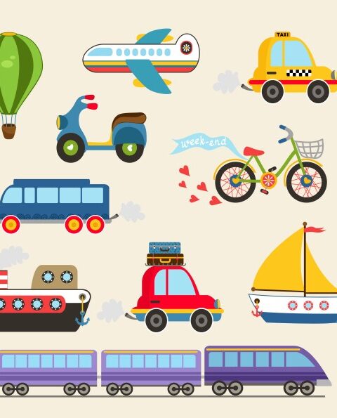 Desenhos Veículos diversos para colorir - imprimir PDF