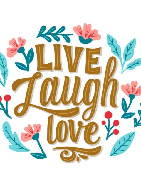 Lettering com flores para colorir e pintar - imprimir PDF