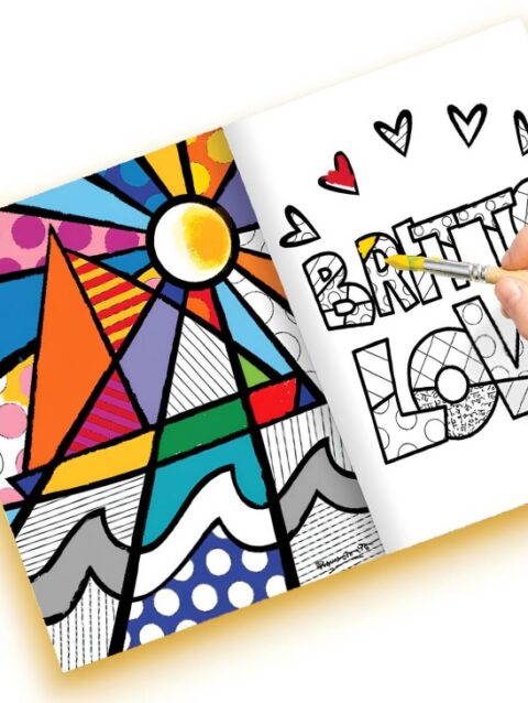 Desenhos para pintar Romero Britto - imprimir PDF