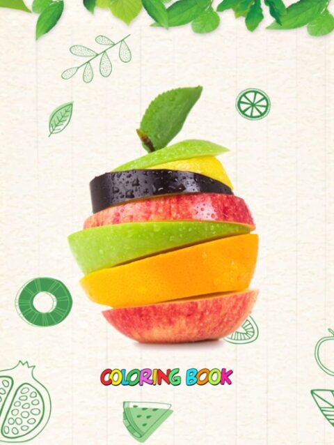 Desenhos de frutas para colorir imprimir PDF