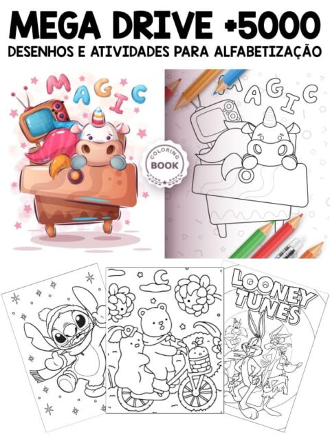 Desenhos Para Colorir e Atividades Para Alfabetização PDF