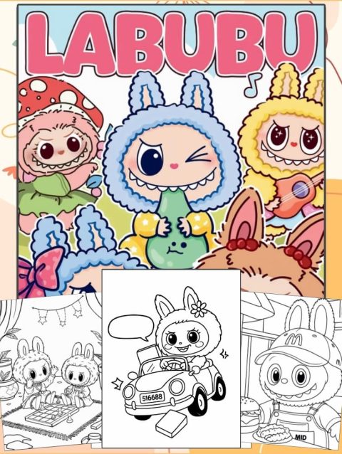 Desenhos Labubu Para Colorir - Imprimir PDF
