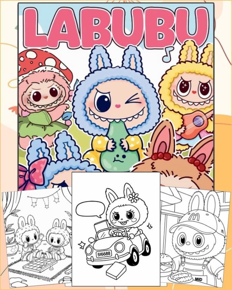 Desenhos Labubu Para Colorir - Imprimir PDF