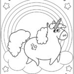 Desenho Unicórnio para colorir - imprimir PDF