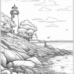 Desenhos de Paisagens para colorir adulto imprimir PDF