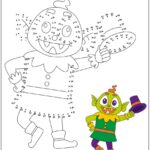 Desenho ligue os pontos para colorir e pintar imprimir PDF