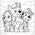 Desenho Patrulha Canina para colorir e pintar - imprimir PDF