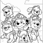 Desenho Patrulha Canina para colorir e pintar - imprimir PDF