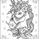 Desenho Unicórnio para colorir - imprimir PDF