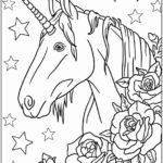 Desenho Unicórnio para colorir - imprimir PDF