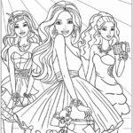 Barbie desenho para colorir imprimir PDF