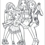 Barbie para colorir e pintar imprimir PDF