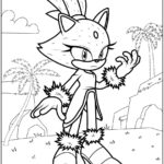 Blaze the Cat - Amigos do Sonic para colorir imprimir PDF