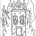 Desenhos de Casinha para colorir e pintar imprimir PDF
