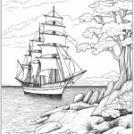 Desenhos de Paisagens para colorir adulto imprimir PDF