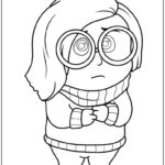 Tristeza Divertida mente para colorir imprimir PDF