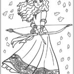 Merida Princesas Disney para colorir e pintar imprimir PDF