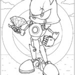 Sonic metal para colorir imprimir PDF