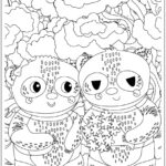 Pandas animais fofinhos para colorir e pintar imprimir PDF