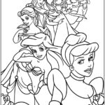 Desenhos Princesas Disney para colorir e pintar imprimir PDF - infantil menina