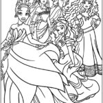 Desenhos Princesas Disney para colorir e pintar imprimir PDF - infantil menina