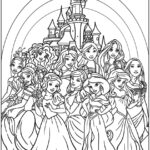 Desenhos Princesas Disney para colorir e pintar imprimir PDF - infantil menina